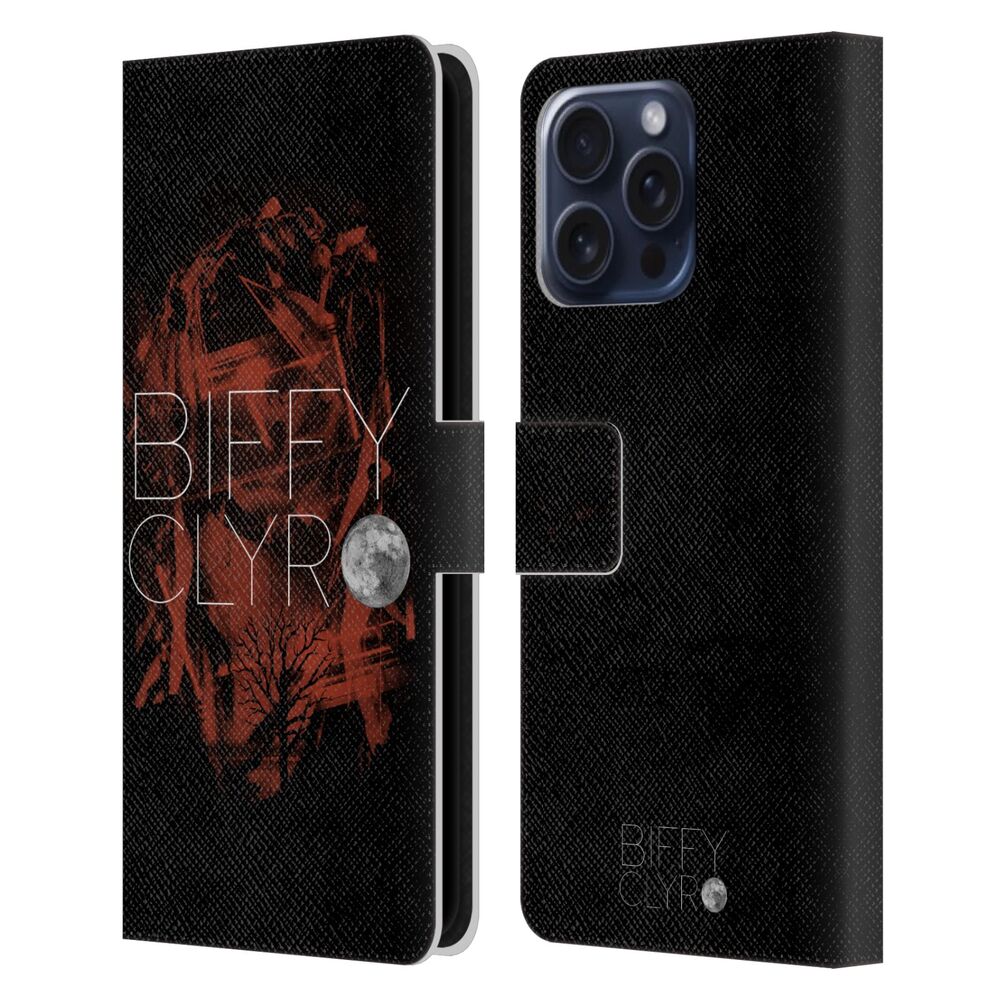 BIFFY CLYRO ビッフィクライロ - Graphics / Red レザー手帳型 / Apple iPhoneケース - PGS